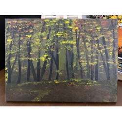 Forest Acrylic Painting