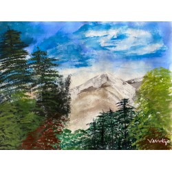 Mountain Escape | Acrylic Painting 